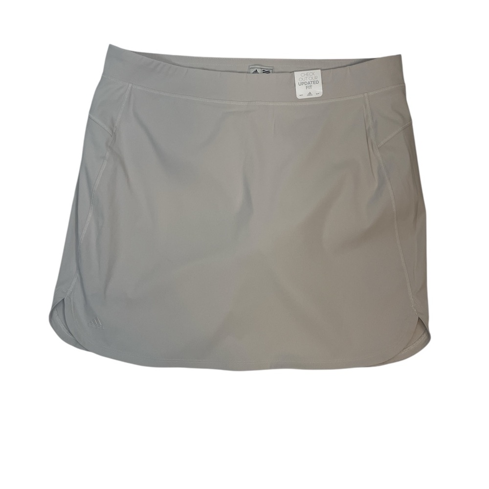 Adidas ADI‎ ADV Skort Size 10 Beige Golf Tennis Active Skirt Built-In Shorts NWT